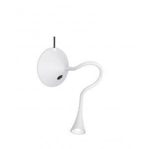 Italia viper lampada led da tavolo/parete 3w luce calda 3000k flessibile in plastica colore bianco r52391101