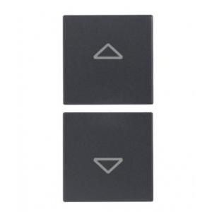 Due mezzi tasti  eikon 20751.2- 1 modulo-simbolo frecce grigio