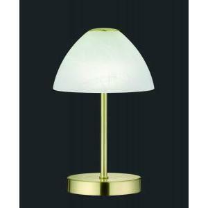 Queen lampada da tavolo led metallo ottone touch 4 intensita' diffusore coppa vetro h.24cm r52021108