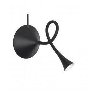 Viper lampada da tavolo/applique led con braccio flessibile nera h.32 cm r52391102