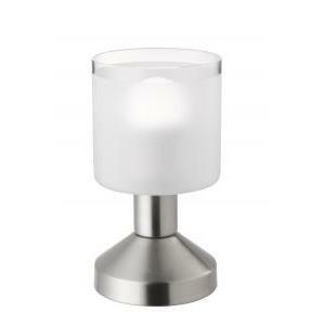 Gral lampada da tavolo metallo acciaio con vetro h. 16,5 d. 10 r59521007
