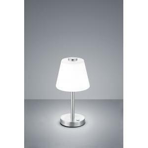 Emeraald lampada tavolo led diffusore vetro cono 4 intensita' di luce col.acciaio h.29cm 525490107
