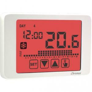 Cronotermostato chronos 230 touch screen bianco ve453700