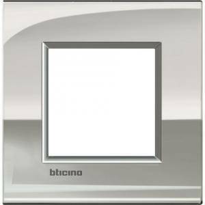 Livinglight air placca 2 moduli  colore palladio lnc4802pl