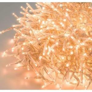 1000 led bianco caldo con cavo trasparente 50m 14320538