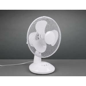 Bergen ventilatore da appoggio bianco con interruttore 2 velocita' oscillante  h. 36cm d. 23cm r025-01