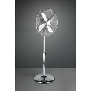 Ystadt ventilatore da terra cromato con interruttore 3 velocita' oscillante e regolabile in altezza con timer h. 139cm d. 45cm r037-06