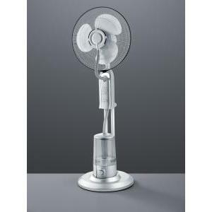 Andreas ventilatore da terra alluminio con telecomando 3 velocita' oscillante e regolabile in altezza con serbatoio acqua per effetto nebulizzatore h. 127cm d. 40cm r038-87