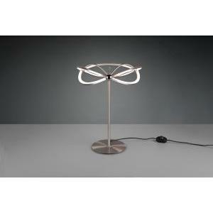 Charivari lampada da tavolo led acciaio satinato ellissi dimmerabile h. 50cm 521210107