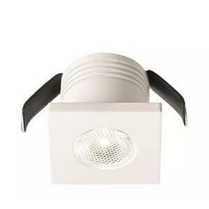 G.e.a.luce faretto incasso led quadrato bianco opaco 3w 3000k luca calda gfa903c