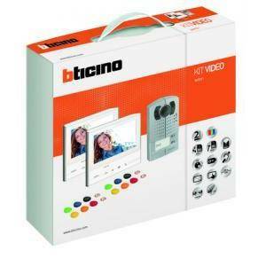 Kit videocitofono 2 fili bifamiliare 365721