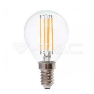 Lampadina led a sfera e14 6w 4000k p45 filamento vt-2466 2846