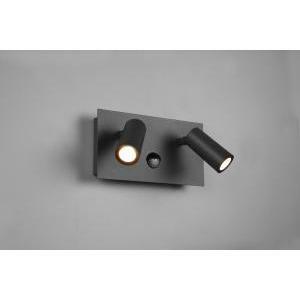 Tunga lampada 2x3.5w  led orientabili con sensore di movimento  per esterno colore antracite 222969242