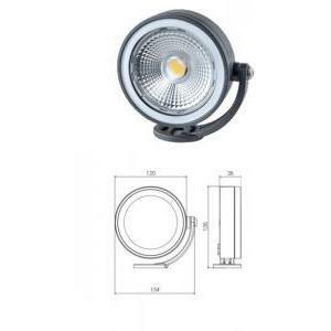 Spot led clock per esterno 10w 3000k diametro 12 cm grafite 4664gr3k