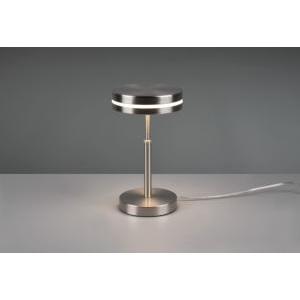 Lampada da tavolo franklin 526510107 - in metallo nichel opaco con led integrato 6w