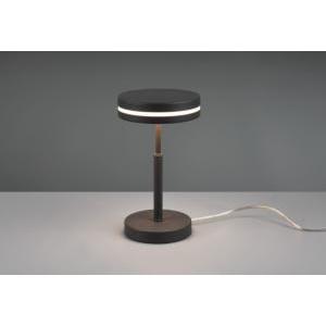 Lampada da tavolo franklin  526510142 - in metallo antracite con led integrato 6w