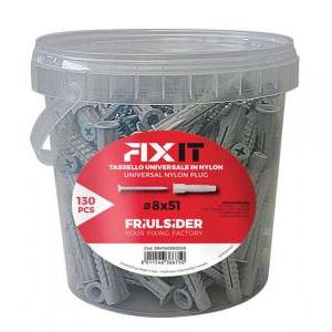 Secchiello fixit tassello universale  90411b0000200-diametro 8-130pezzi