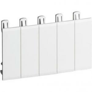 Multiboard copriforo bianco 5 muduli con prefratture f215fp