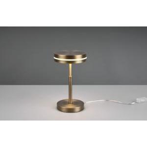 Lampada da tavolo franklin  526510104 - in metallo ottone invecchiato led integrato