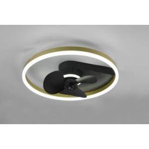 Borgholm plafoniera led nero opaco ventilatore con telecomando multifunzione r67083132