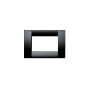 Placca nera per scatole rettangolari serie idea 16743.16