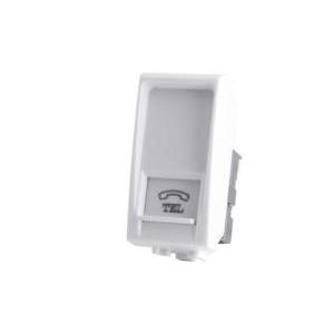 Presa telefono art compatibile bticino livinglight n4258/11n bianco -828b