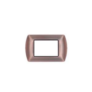 Placca metallo art compatibile bticino livinglight 3moduli rame - 8803-10