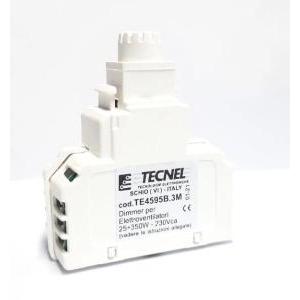 Dimmer con deviatore  per elettroventilatori bianco- te4595b.3m