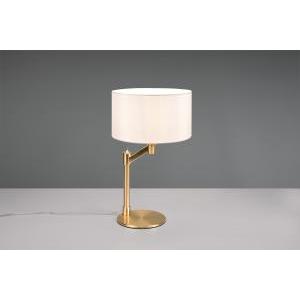 Castouchdimmero lampada da tavolo metallo ottone con paralume bianco h. 48cm
