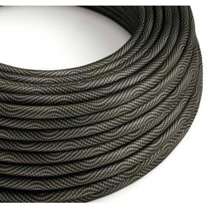 Cavo tessile optical creative-cables vertigo 2x0,75mm nero e grigio - xz2erm67