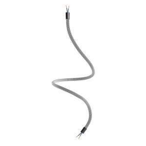 Kit tubo flessibile creative-cables di estensione rivestito in tessuto bianco e nero - kflex90vnrz04