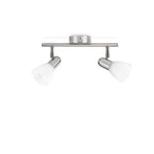 Faretto 2 luci philips burlap in metallo attacco e14 ip20 nickel - 5023217e7