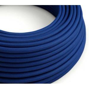 Cavo tessile al metro creative-cables effetto seta classic blue lucido rm12 2x0,75mm - xz2rm12