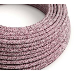 Cavo tessile al metro creative-cables tweed borgogna rs83 2x0,75mm - xz2rs83