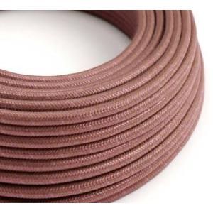 Cavo tessile al metro creative-cables in cotone marsala rx11 2x0,75mm - xz2rx11