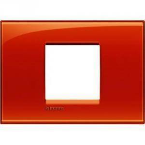 Livinglight placca 2 posti color arancio lna4819od