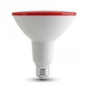 Lampadina par38 led 15w attacco e27 colore rossa ip65 per esterno 4419