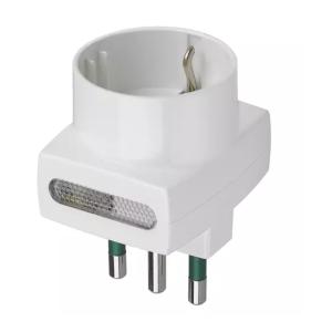 Adattatore multiplo  2p+t 16a s17+p17/11+p30 bianco - 00329b