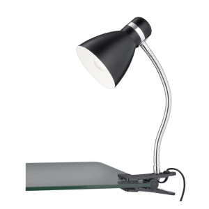 Lampada a morsetto  harvey 1xe27 max 10w nero opaco - r20731232