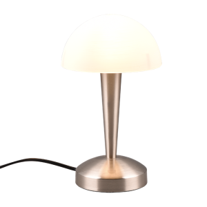 Lampada da tavolo led touch  canaria 4.9w 3000k nichel bianco - r59561107