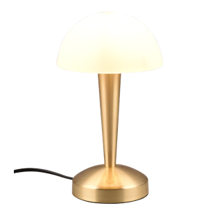 Lampada da tavolo led touch  canaria 4.9w 3000k ottone bianco - r59561108