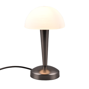 Lampada da tavolo led touch  canaria 4.9w 3000k nero cromo - r59561120