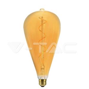 Lampadina led st120  4w e27 2700k vetro ambrato vt-2273  -  23172