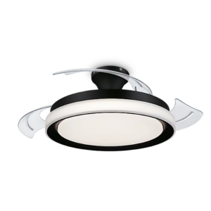 Plafoniera led con ventola philips bliss 28+35w 2700/5500/4000k nero - 27910000