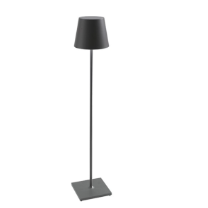 Lampada da terra e tavolo  poldina pro xxl ricaricabile 2700-3000k 6,5w ip54 grigio scuro - ld0360n3