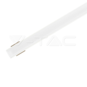 Profilo in alluminio  diffusore bianco 2 metri per strisce led vt-8113-w  - 3365