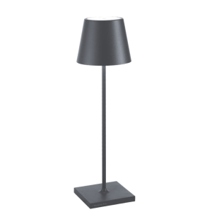 6 lampade da tavolo led  poldina pro 2.2w 2200-2700-3000k grigio - ld1346n3