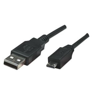 Cavo usb ic intracom usb-a maschio / micro usb-a da 1.8m nero - 307215