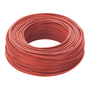 Cavo unipolare isolato  sezione 1x1mm2 rosso da 100m - fs17-1r/b100