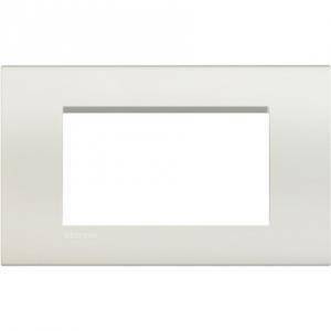 Livinglight placca quadra 4 moduli colore bianca lna4804bi